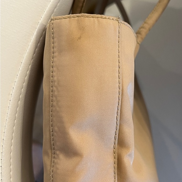 PRADA Tessuto Easy Cammello Nylon and Leather Tote Y2K Vintage - Picture 11 of 12